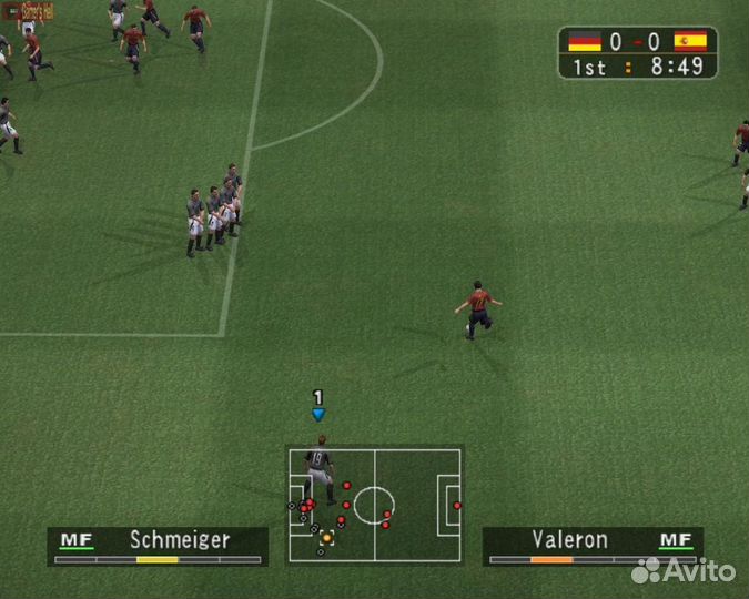 Pro Evolution Soccer 3, б/у, множ.царап., английск