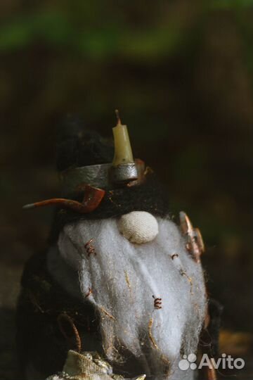 Скандинавский гном Золотоискатель ручной работы