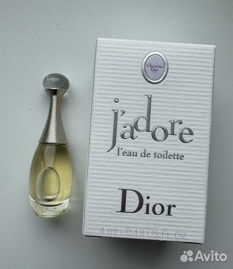 Dior jadore l'eau DE toilette 4 мл винтаж 2004