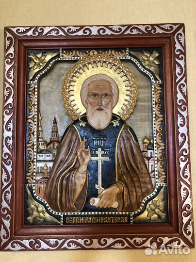 Икона Сергий Радонежский