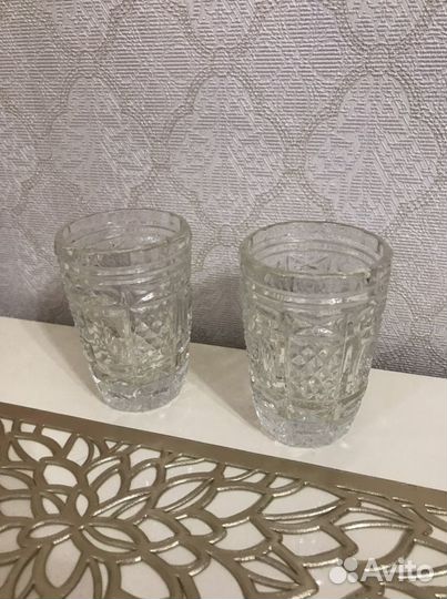 Хрустальные стопки, рюмки, вазы, салатники