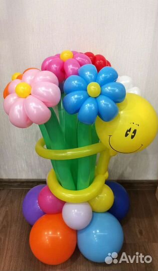 Цветы из воздушных шаров