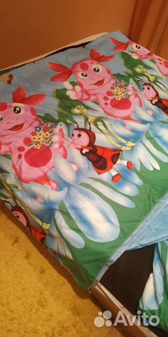 Комплект новый постельного белья Лунтик