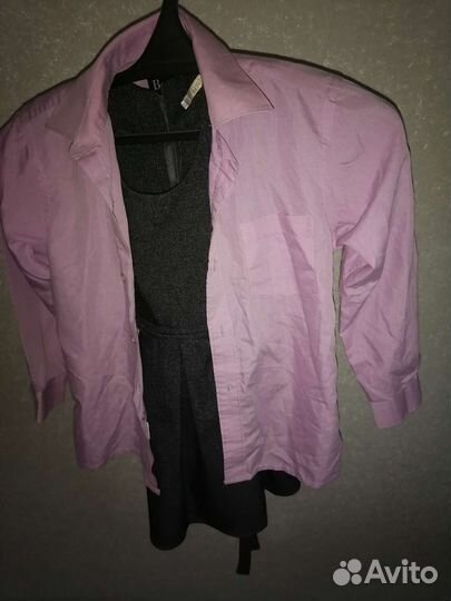 Рубашка школьная 134р-р