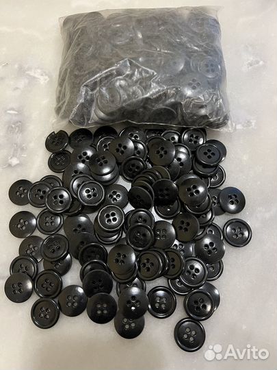 Пуговицы 23мм черные