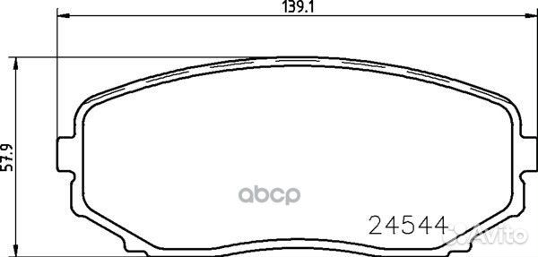 Колодки тормозные дисковые перед mazda CX-7