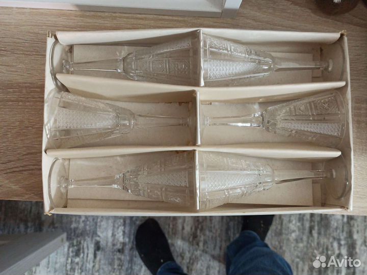 Фужеры хрустальные СССР