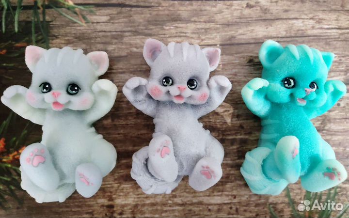 Мыло ручной работы зайки и котята