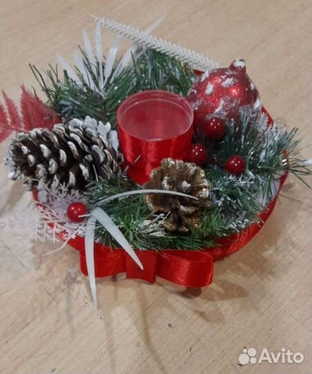 Новогодний подсвечник