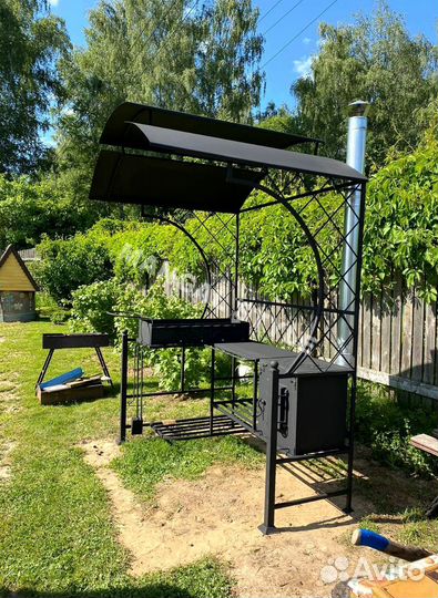 Мангал с крышей