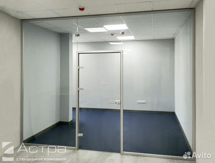 Перегородка для зонирования стеклянная