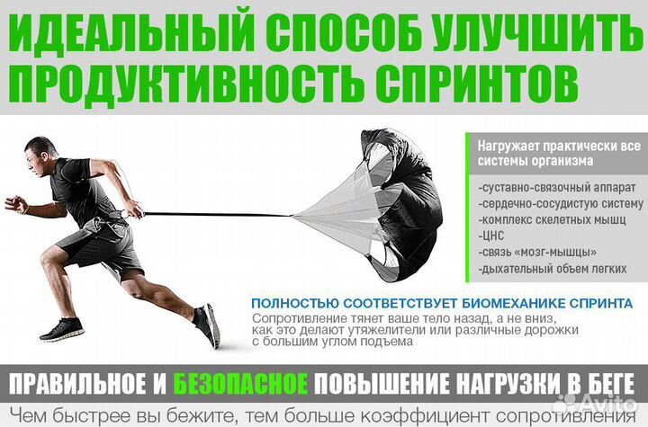 Парашют для бега