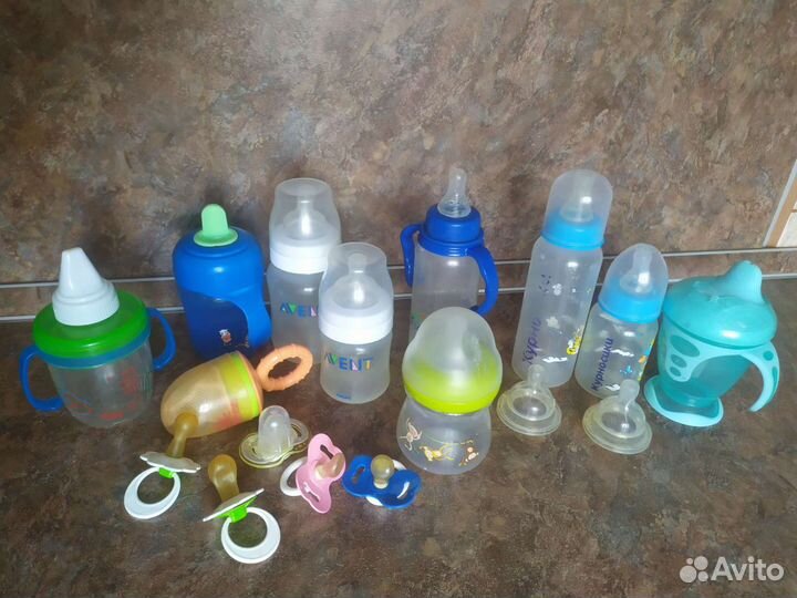 Бутылочки, ниблер, поильники, пустышки
