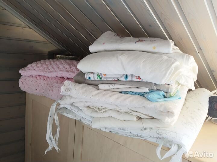 Бортики в детскую кроватку, постельное бельё