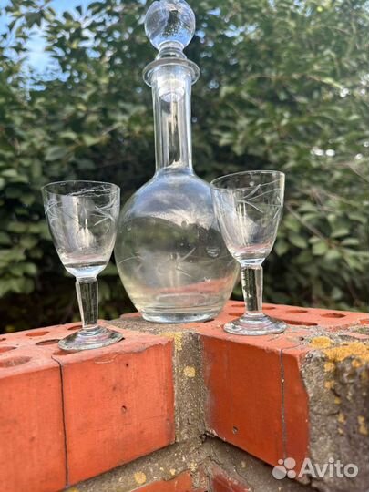 Графин и 2 рюмки, набор