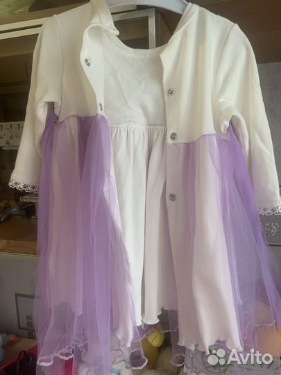 Праздничное платье для девочки на годик 80 размер