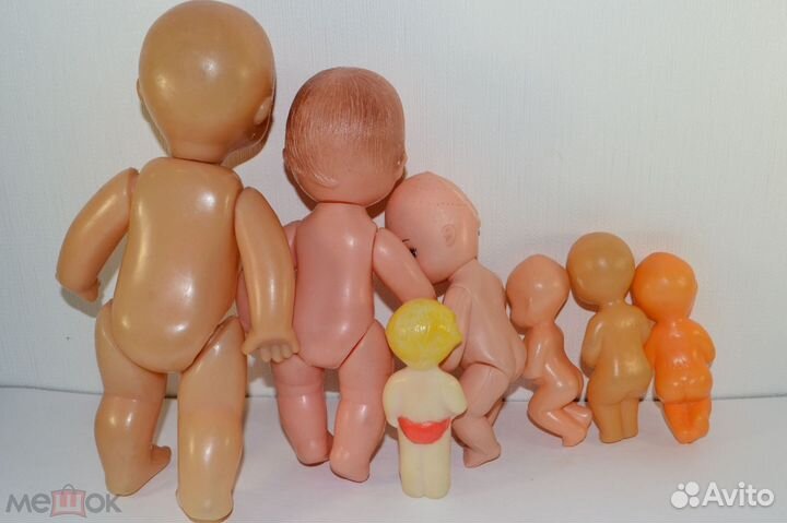 Игрушки СССР Куклы Лот пупсиков 7 шт Пупс Винтаж