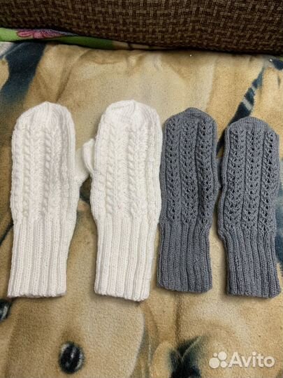 Вязаные варежки на заказ