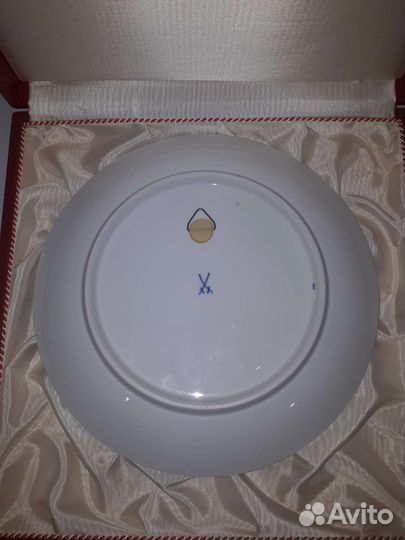 Настенная тарелка Мейсен фарфор гдр