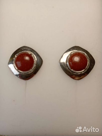 Серебряные серьги винтаж