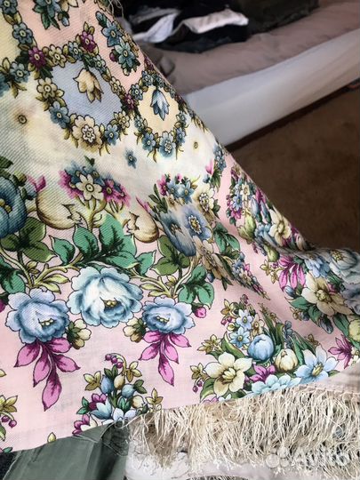 Павловопосадский платок 146 см оригинал