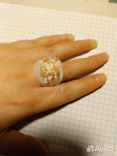 Кольца из муранского стекла