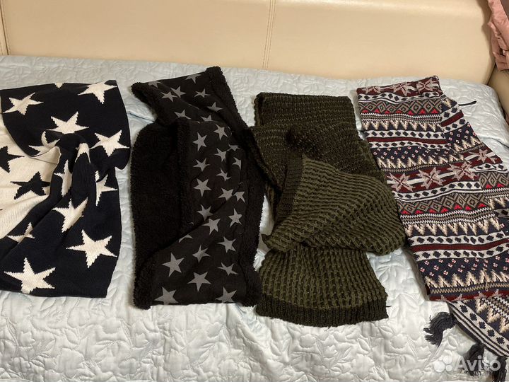 Шарфы, снуды, шапки мужские