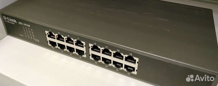 Коммутаторы 16 портов D-Link DES-1016