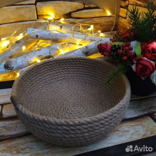 Корзина из джута