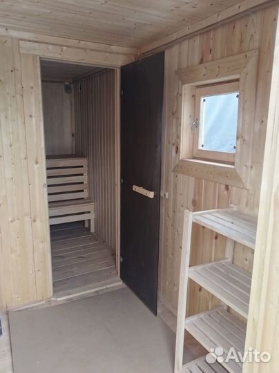 Каркасная баня 4 метра