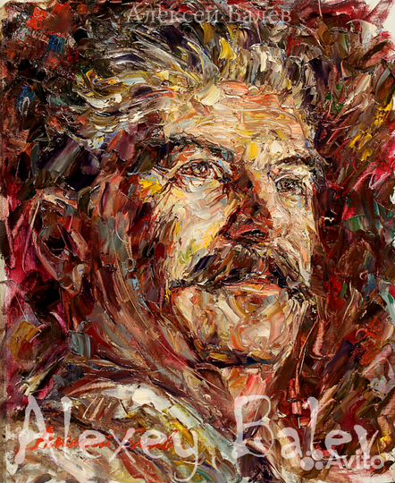 Портрет по фото маслом на холсте, шарж, картина