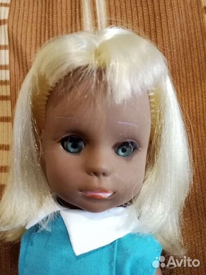 Кукла редкая мулатка 35 см Полностью резиновая