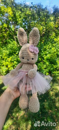 Вязаный зайка