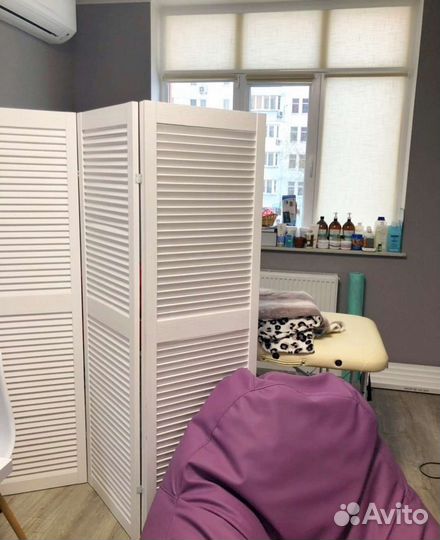 Ширма перегородка деревянная жалюзийная