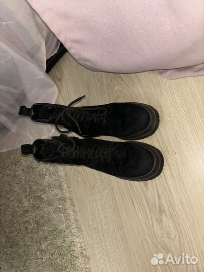 Ботинки замшевые женские