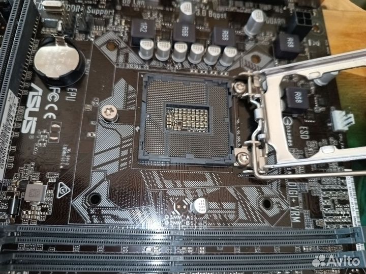 Материнская плата asus H110M-K не стартует