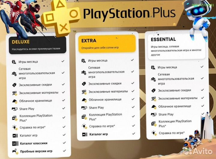 Подписка ps plus турция delux на ps5 ps4 (Арт.68939)