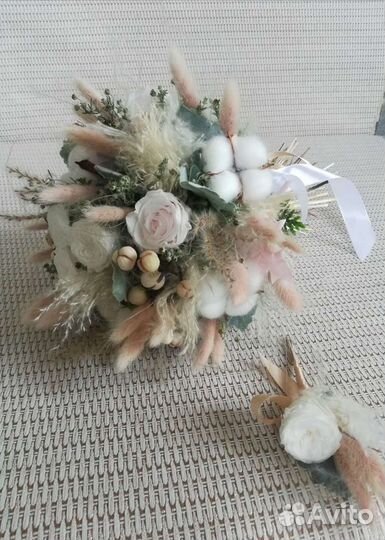 Букет цветов из сухоцветов