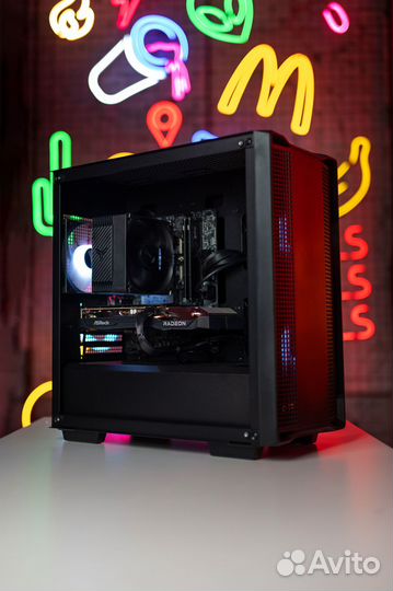 Игровой пк 12100f + RX 6600 + DDR4 16GB