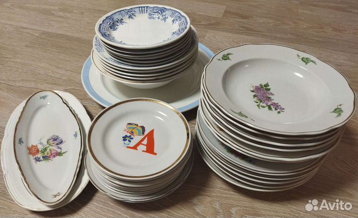 Тарелки разные винтаж