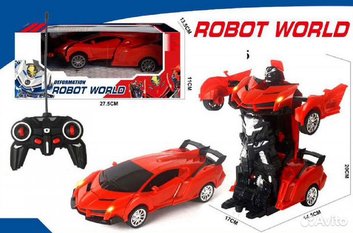 Машинка на радиоуправлении робот трансформер