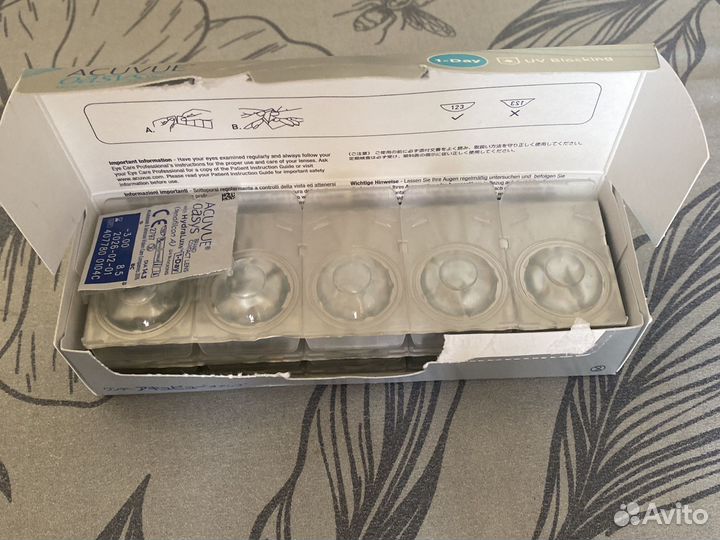 Линзы контактные acuvue oasys 1 day