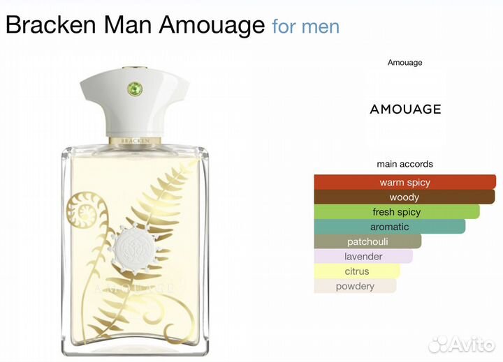 Amouage Bracken Man оригинал распив