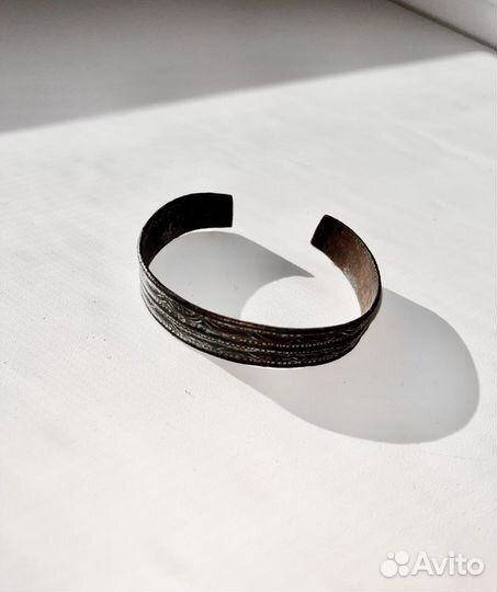 Старинный медный браслет 16-17 век