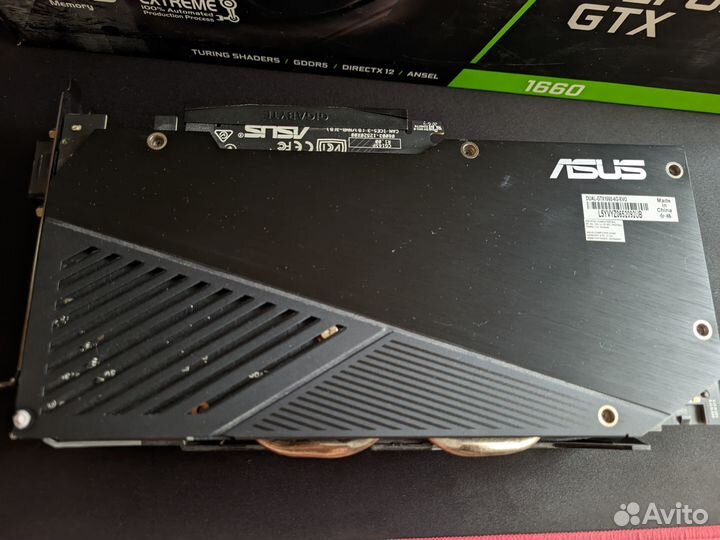 Asus GeForce GTX 1660 dual EVO 6Gb