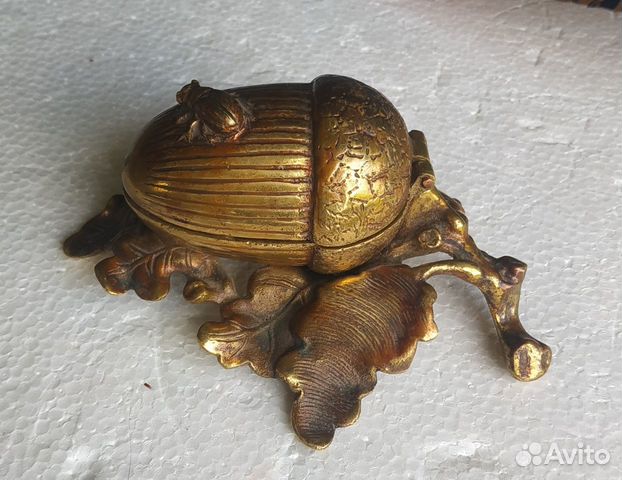 Ключница подкова конь и шкатулка жёлудь бронза