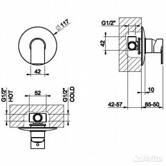 Смеситель Via Manzoni SET 38654-031S