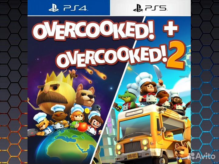 Overcooked + Overcooked 2 PS4