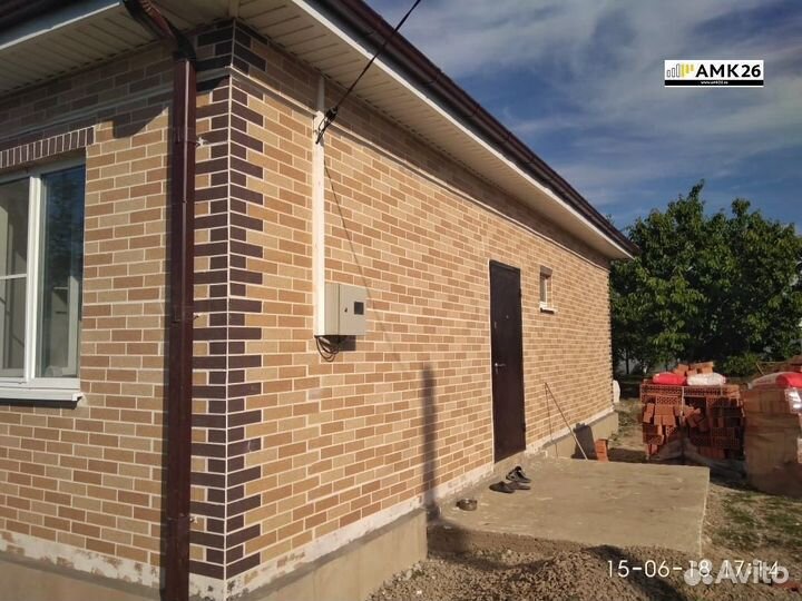 Гибкий кирпич, декоративное покрытие амк, микс 100