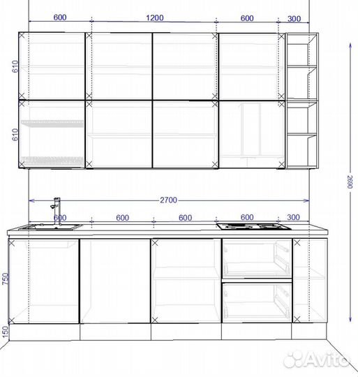 Кухонный гарнитрур напрямую от производителя